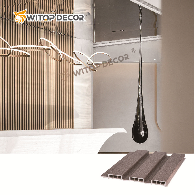 Quick Install Decorative WPC Wall Panel 600mm*9mm for Home or Hotel