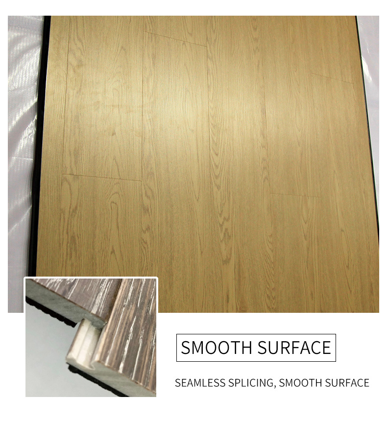 Wooden Look Design Interlocking Vinyl Plank Spc Flooring with UV Coating