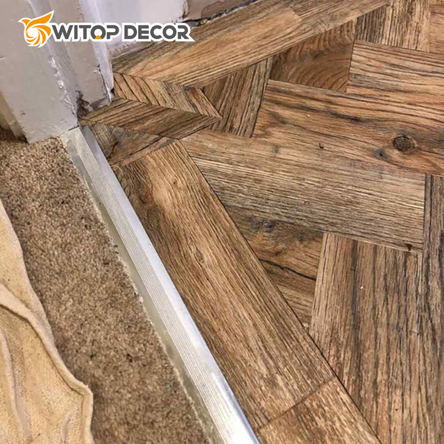 Antislip Deep Embossed Wood Design Luxury Vinyl Tiles Parquet Lvt Flooring