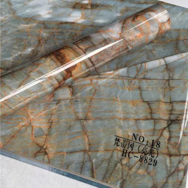 1220*2440*2.5mm UV Coated PVC Marble Sheet/UV Marble Sheet