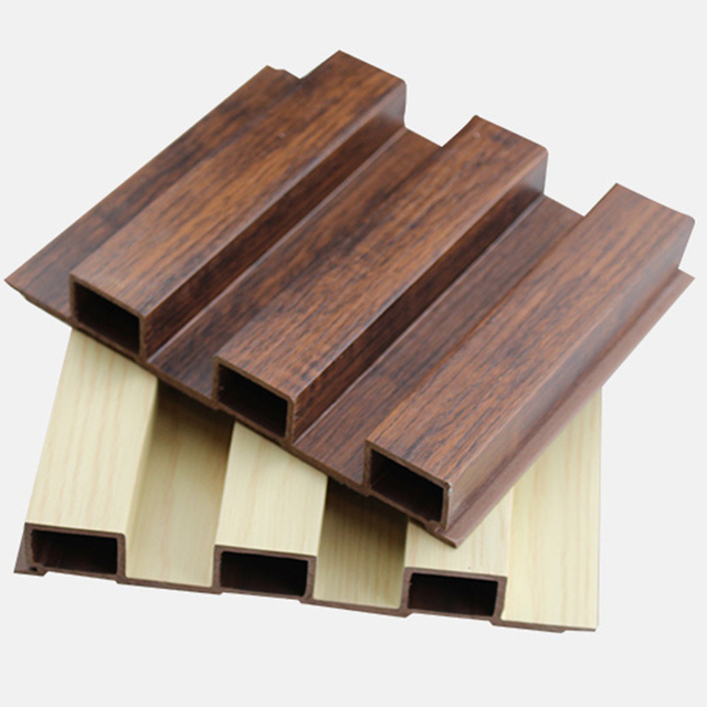 Cheap Outdoor Waterproof Eco Wood Composite Wall Louvers Exterior WPC Decorative Wall Panels