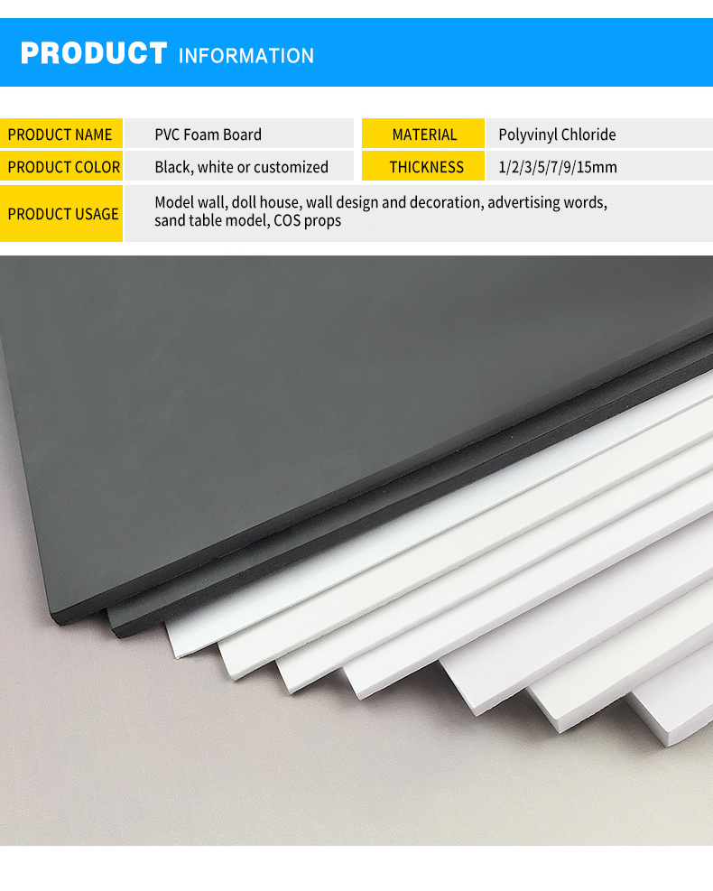 2440X1220mm PVC Panel Sheet PVC Free Foam Board