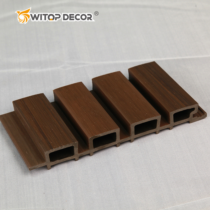 Factory Outdoor Wood Plastic Composite Cladding Fluted Wall Board