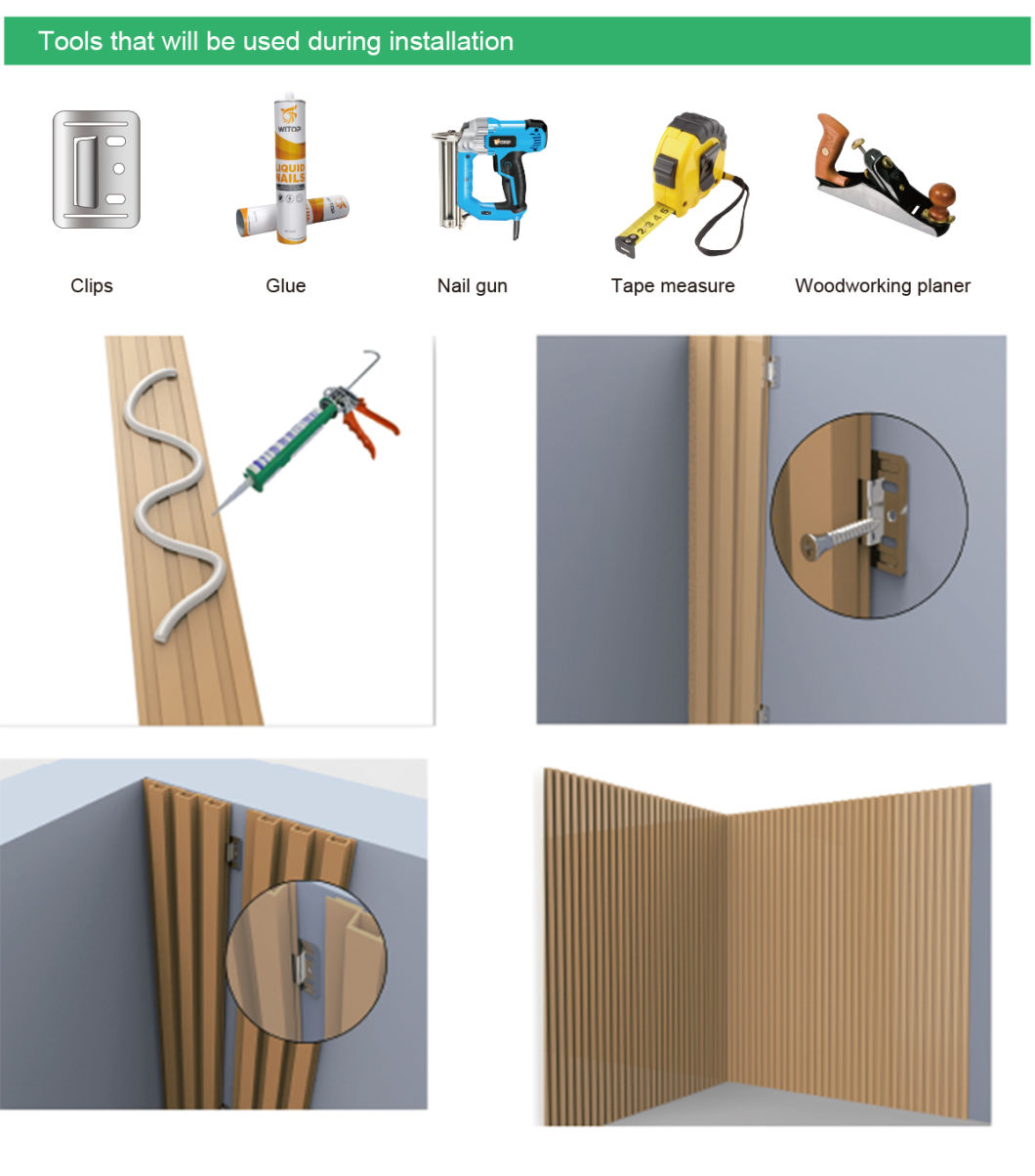 Manufacturer Direct Sale Home Wall Cladding WPC Wall Panel