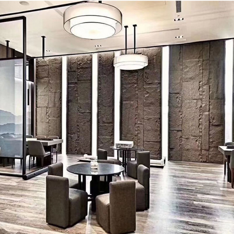 Install Faux Stone Panels for a Cozy, Cabin Vibe