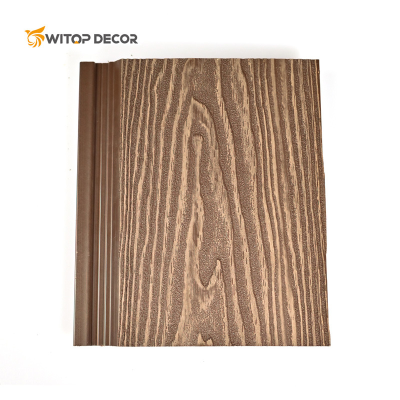 Exterior Co-Extrusion WPC Wall Panel Building Exterior Decoration