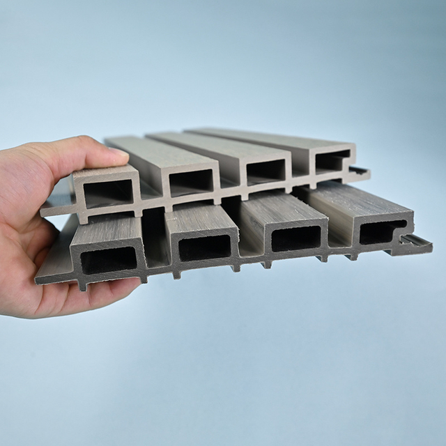 Anti-UV Large Groove Outdoor Decorative WPC Wall Panels