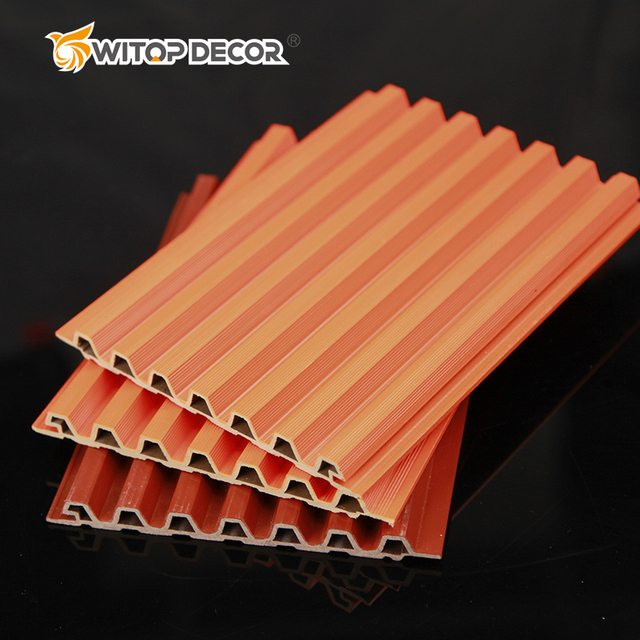 Fireproof Wood Plastic Composite Decorative Board WPC Wall
