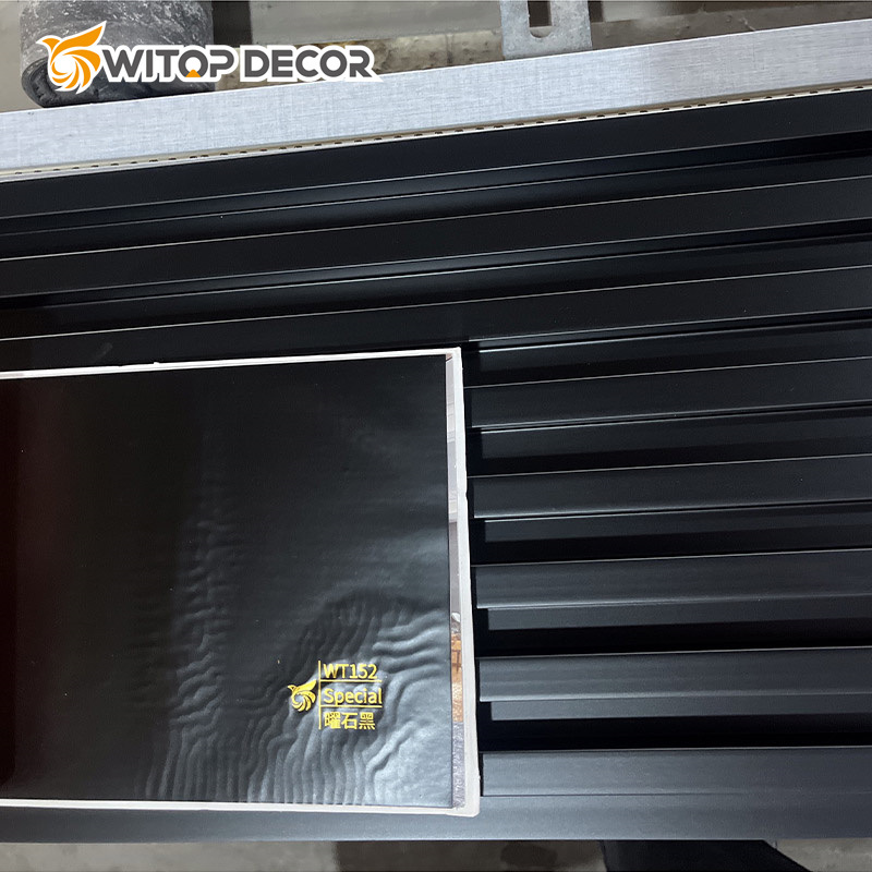 China New Type Environmental WPC Wall Panel Used on Living Room