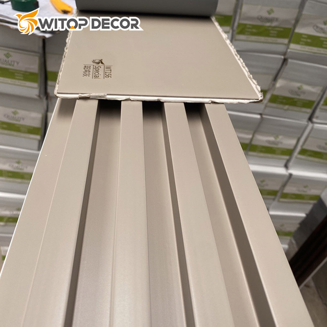 Fluted Wall Panels Waterproof WPC Wall Panel Indoor Decoration
