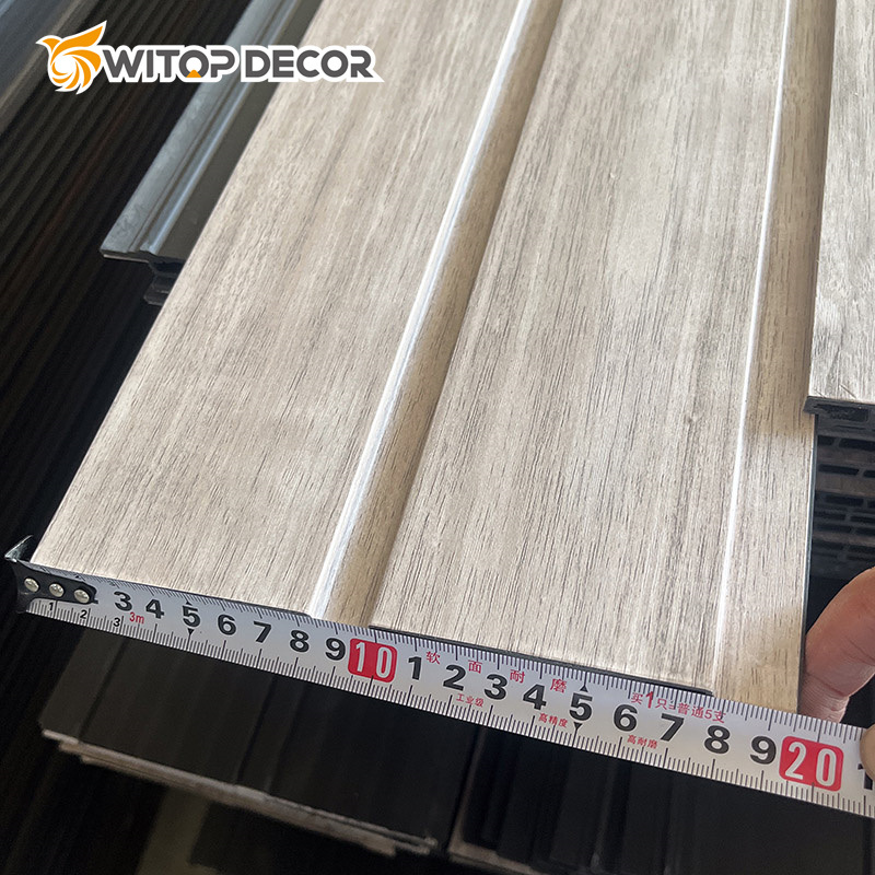 China Supplier Great Wall Laminated WPC Fluted Wall Panels