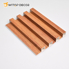 WPC Decorative Material Manufacturer Eco Fluted 3D Wall Panel Home Decoration