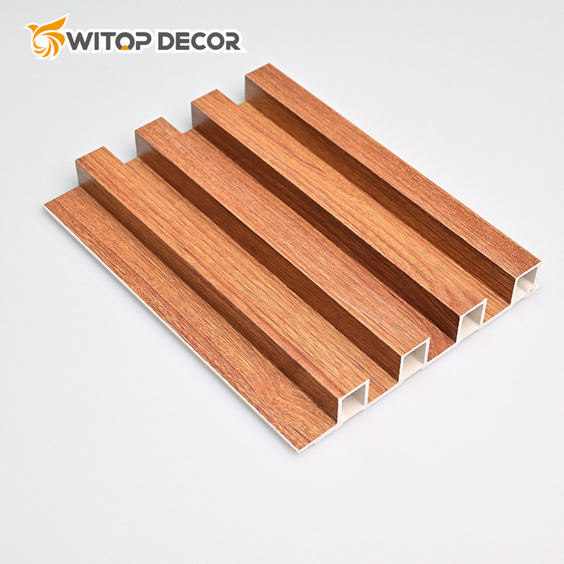 WPC Decorative Material Manufacturer Eco Fluted 3D Wall Panel Home Decoration