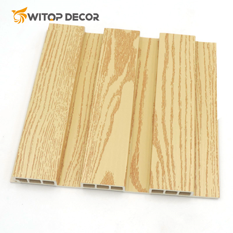 Waterproof and Fireproof Wood Composite Plastic Interior Fluted WPC Wall Panel