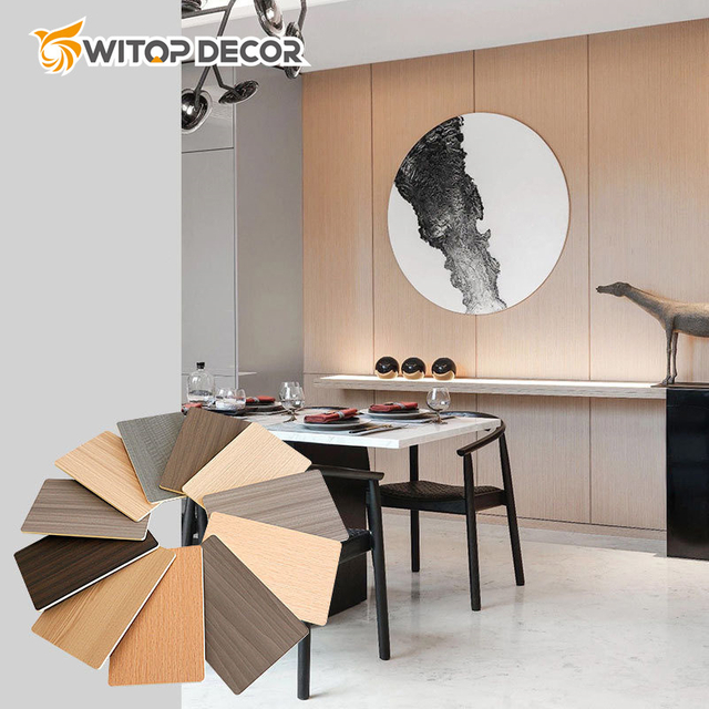 Factory Good Quality Wood Series Bamboo Charcoal Wood Veneer From Witop WPC