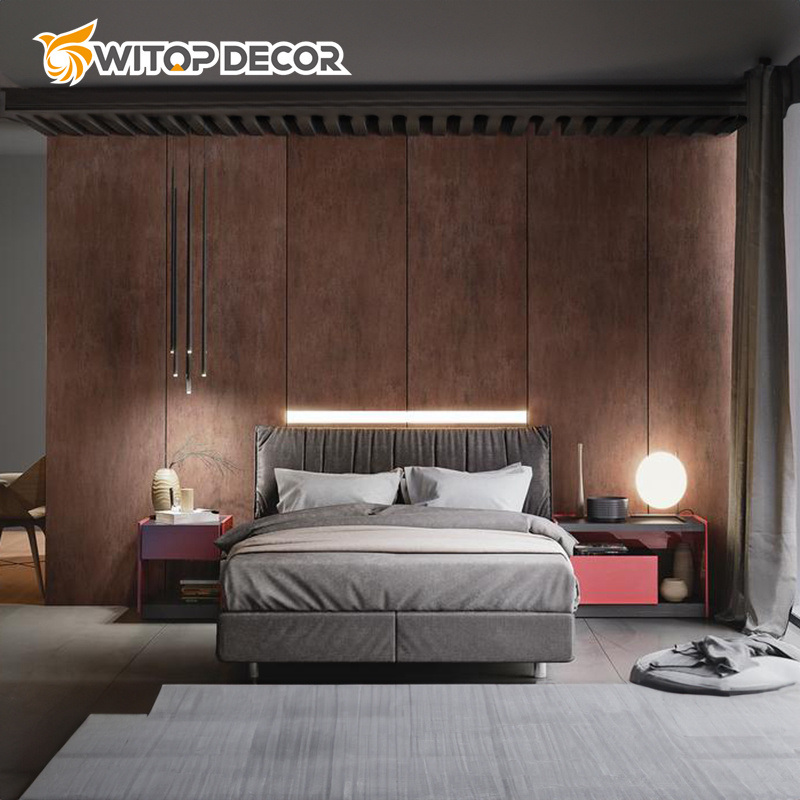 Factory Waterproof Interior Decorative Charcoal Panel Wood Veneer Bamboo Charcoal