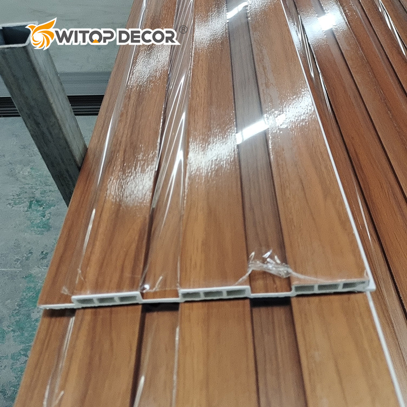 High Quality Indoor Decoration WPC Fluted WPC PVC Wall Panel