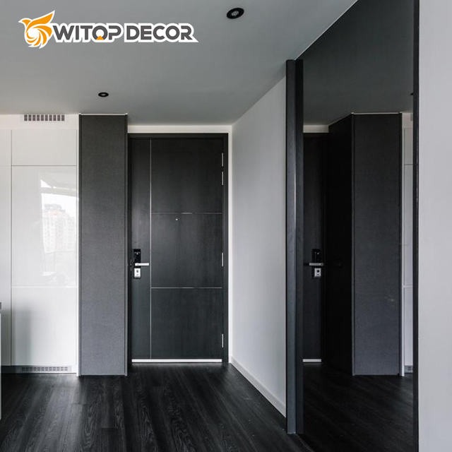 Moisture Resistant WPC Bamboo Charcoal Wood Metal Marble Film Color Plate Sheets Decorative Wall Covering Panels