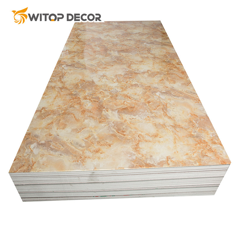 2mm/3mm 4*8 1220*2440mm Interior Decorative PVC UV Marble Sheet Board