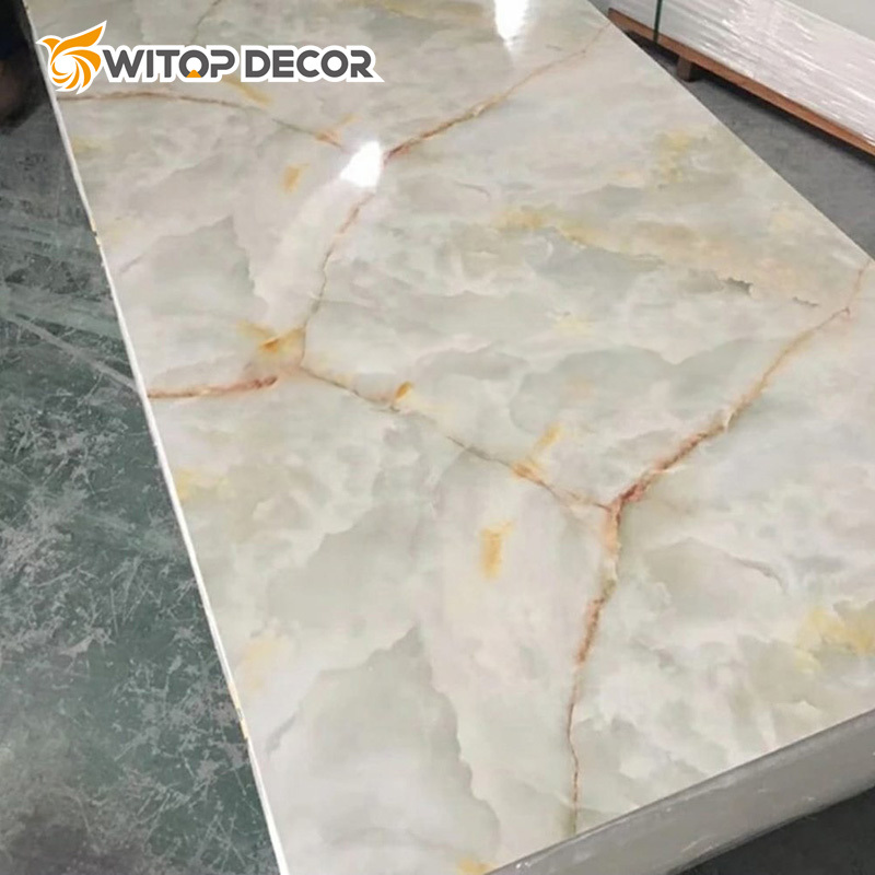 3D Design Home Decoration UV Marble Board PVC Marble Sheet for Wall