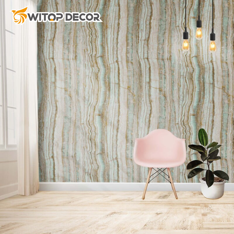 PVC Plate Solid Surface Wood Faux Marble Panel UV Marble Sheet