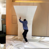 Home Hotel Office Interior WPC Customized Background Board Bamboo Charcoal Wooden Metal Mirror Panel