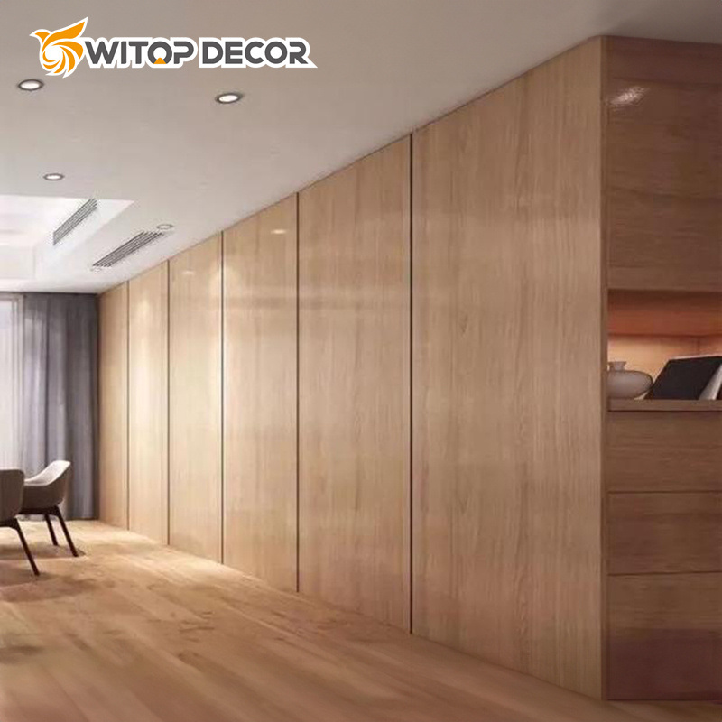 WPC Wood Veneer Marble Wall Board Panel Bamboo Charcoal Veneer Marble Sheets Seamless Wall Panel