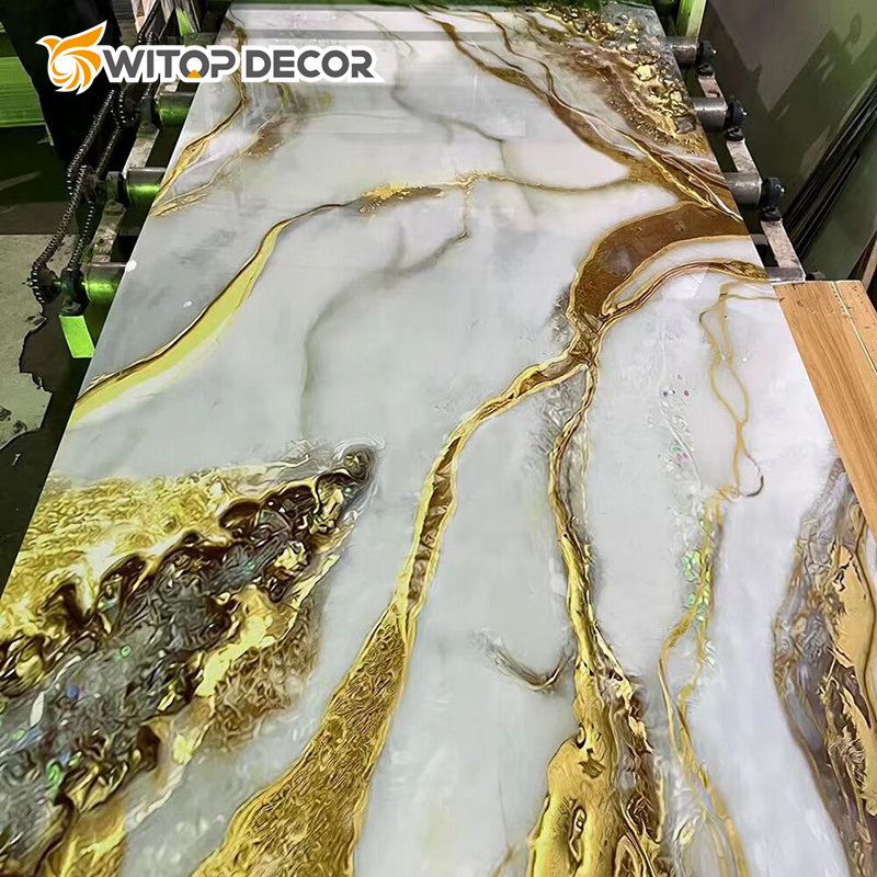 High Glossy Marble Plastic UV Board PVC Decorative Sheet