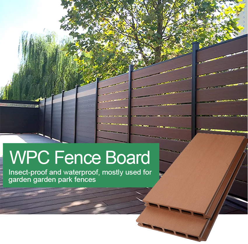 WPC Pattern Fence Extrusion Building Material UV Protection