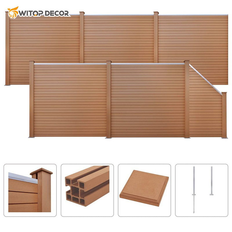 WPC Pattern Fence Extrusion Building Material UV Protection