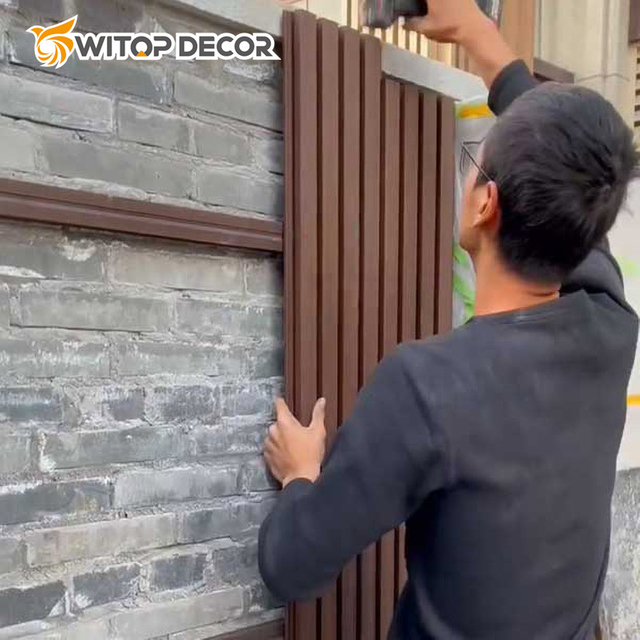 Outdoor WPC Wall Cladding Wood Composite Co-Extrusion High Quality WPC Wall Cladding