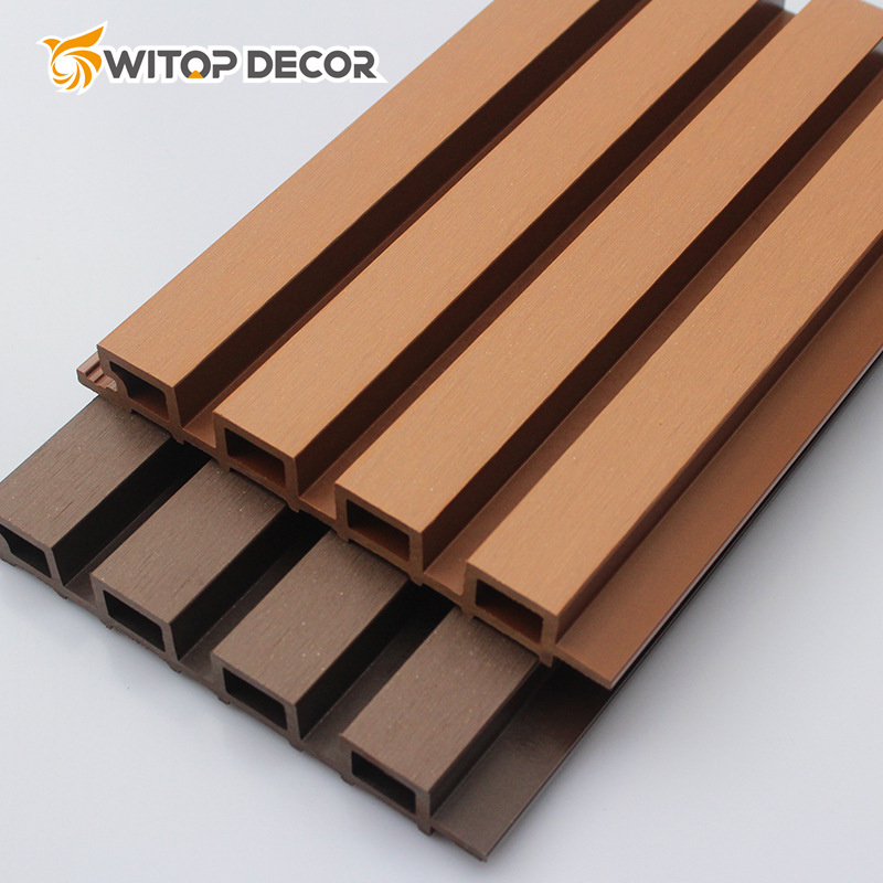 Cheapest WPC Wall Panel Wooden Alternative Wall Cladding for Living Room