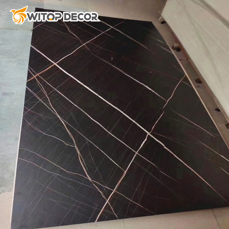 Wall Decoration Marble Wall Panel PVC UV Sheet 3mmx1220X2800mm