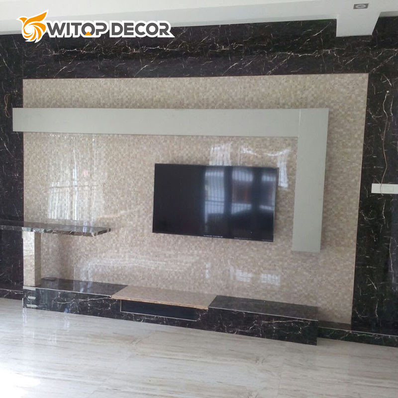 High Strength and Durability 1200*2400mm Size Artificial Stone UV Marble Sheet