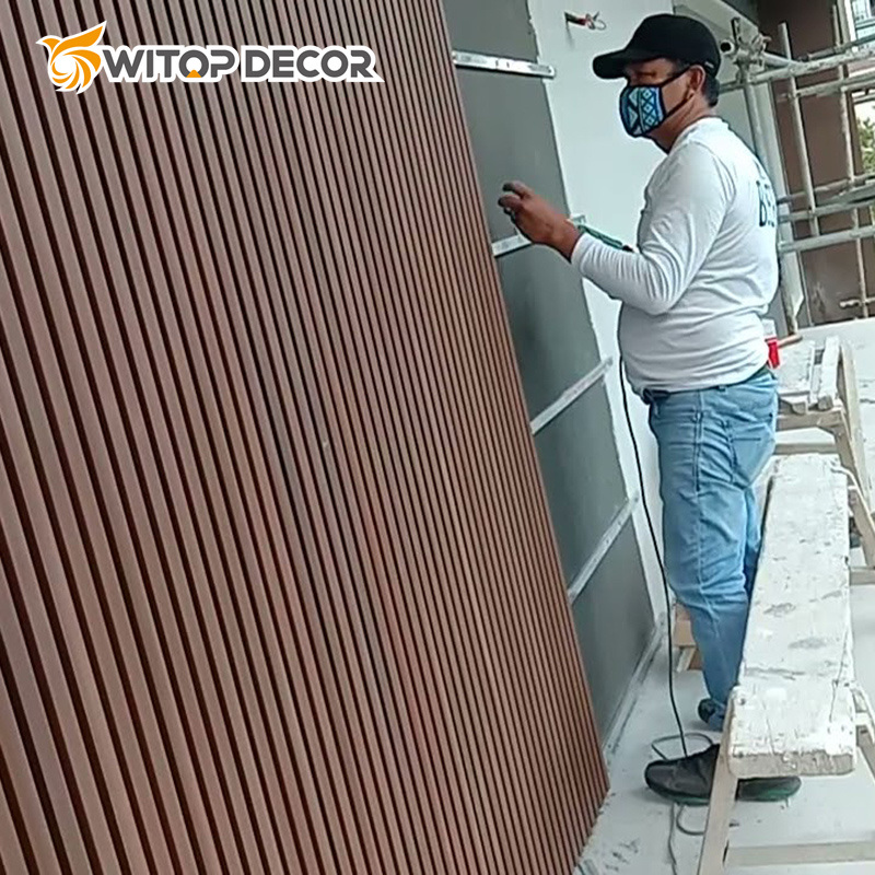 Wholesale Wall Covering Outdoor WPC External WPC Wall Panels Co-Extrusion Exterior Wall Cladding