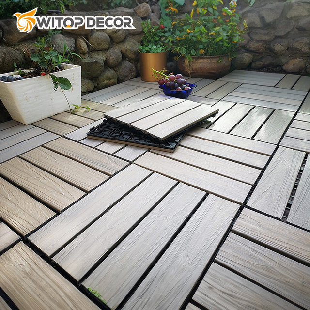 Waterproof Fire-Resistant Co-Extrusion WPC Lumber Composite Decking