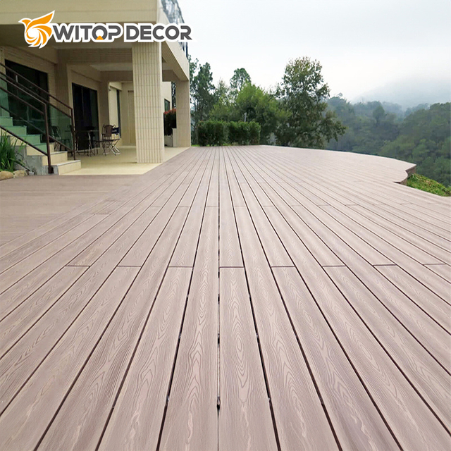 Low Maintenance and Waterproof WPC Terrasse Capped Composite Decking