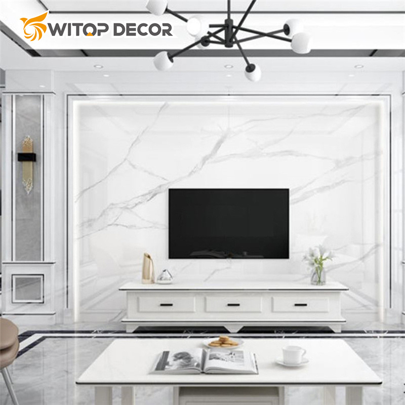 3mm Thickness Marble Design PVC UV Sheet for Wall Covering