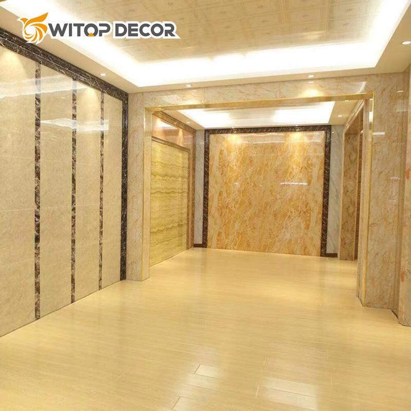 3mm Thickness Marble Design PVC UV Sheet for Wall Covering