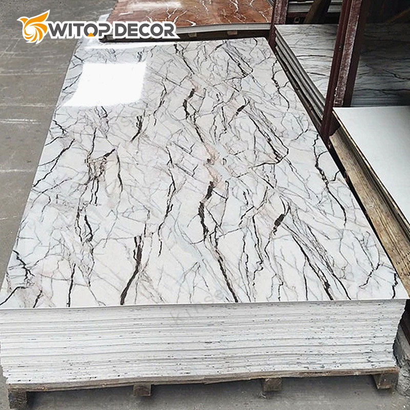 3D Open Book Artificial PVC Texture Sheet Plastic 3mm PVC Marble Sheet