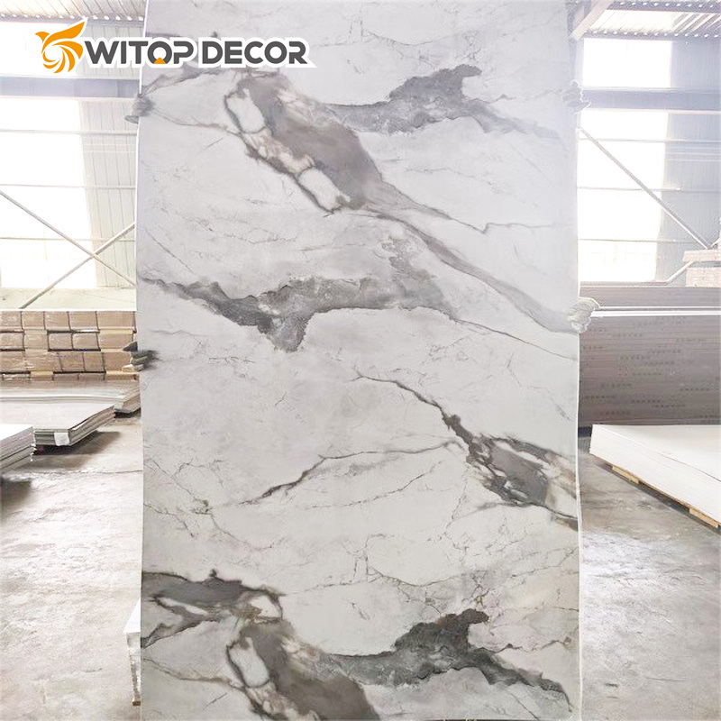 4X8 3mm Decorative Flexible PVC Marble Sheet Wall Panel with Free Samples