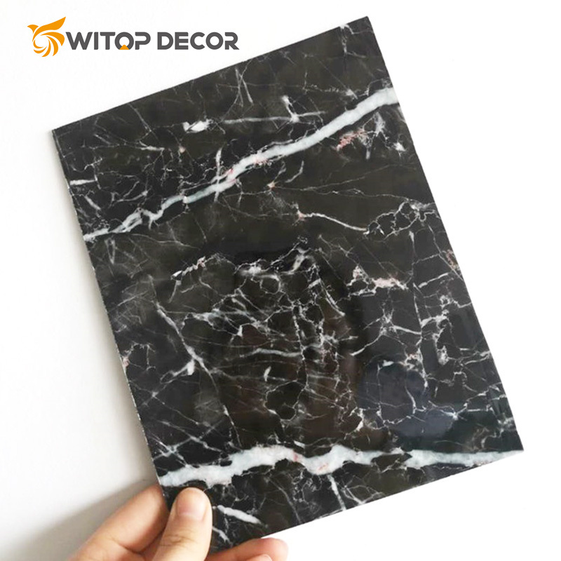 Alands Glossy UV Marble Sheet PVC Wall Panel
