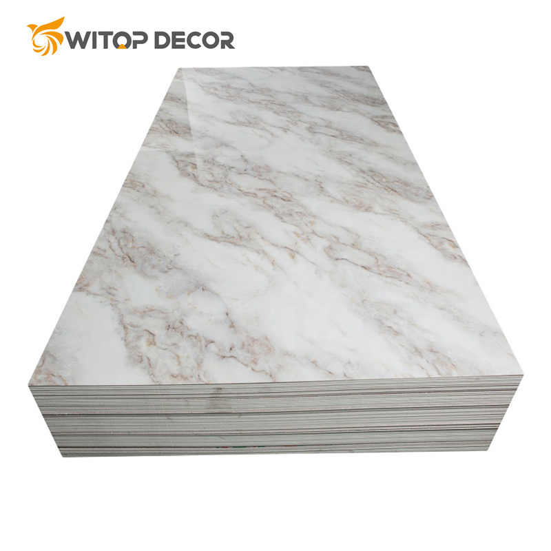 UV Coating Modern Style PVC Marble Sheet for Interior Decorative