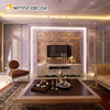 Manufacturer 1220X2440mm High Glossy PVC Marble Sheet for Interior Wall Panel