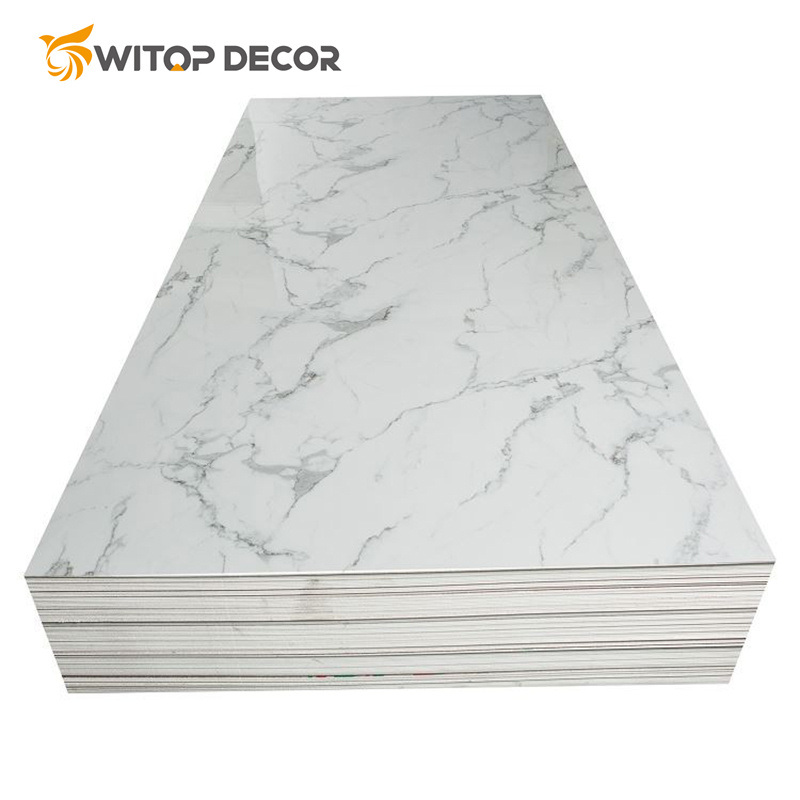 Waterproof Imitation Fake UV Marble Board PVC Wall Panel