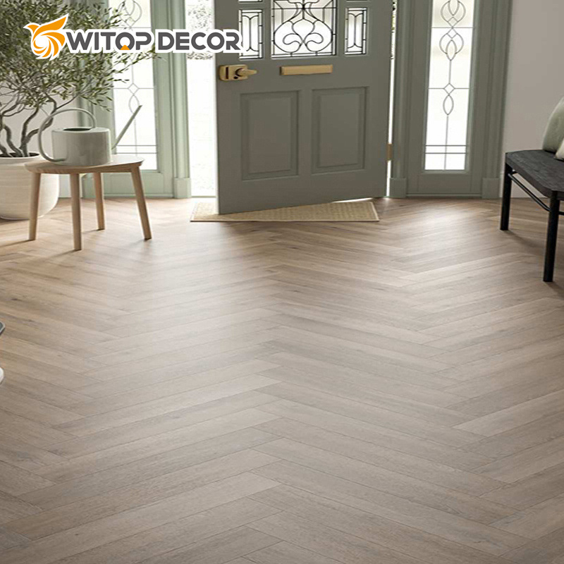 Wood Grain Parquet Effect Loose Lay PVC Vinyl Lvt Plank Flexible Flooring