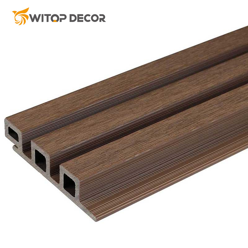 Hot Selling Panel Cladding Laminated Hollow Wood Substitute WPC Solid Wall Panel