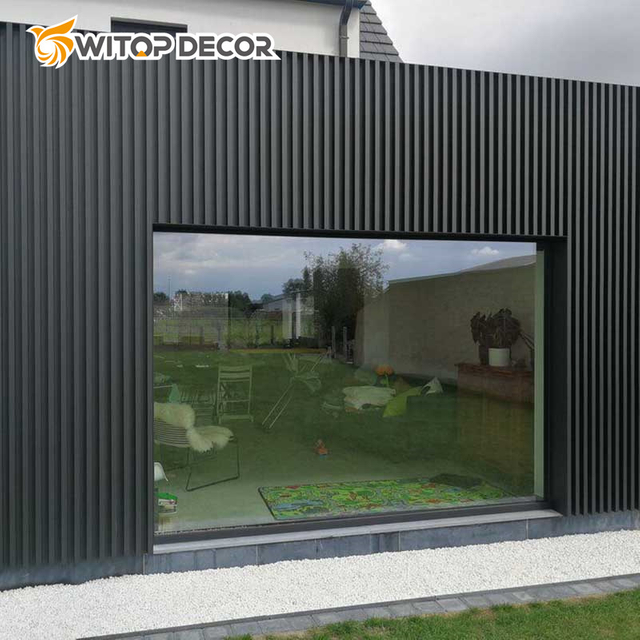 Hot Sales Exterior Decor Wood Plastic Composite PVC Cladding Fluted Wall Pannle Board