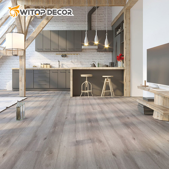 New Innovation Oak Timber Wood Veneer Spc Flooring