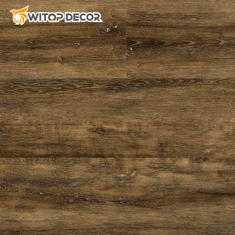 Dark Grey Wooden PVC Flooring Spc Flooring for Commercial